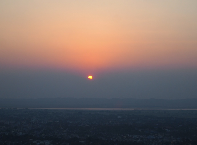 Sunset at Mandalay Hill