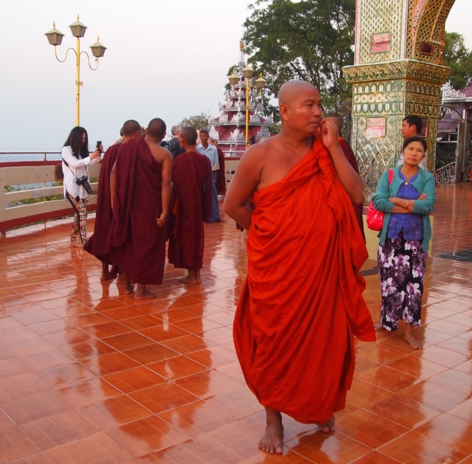 Monk at Su Taung Pyai Pagoda